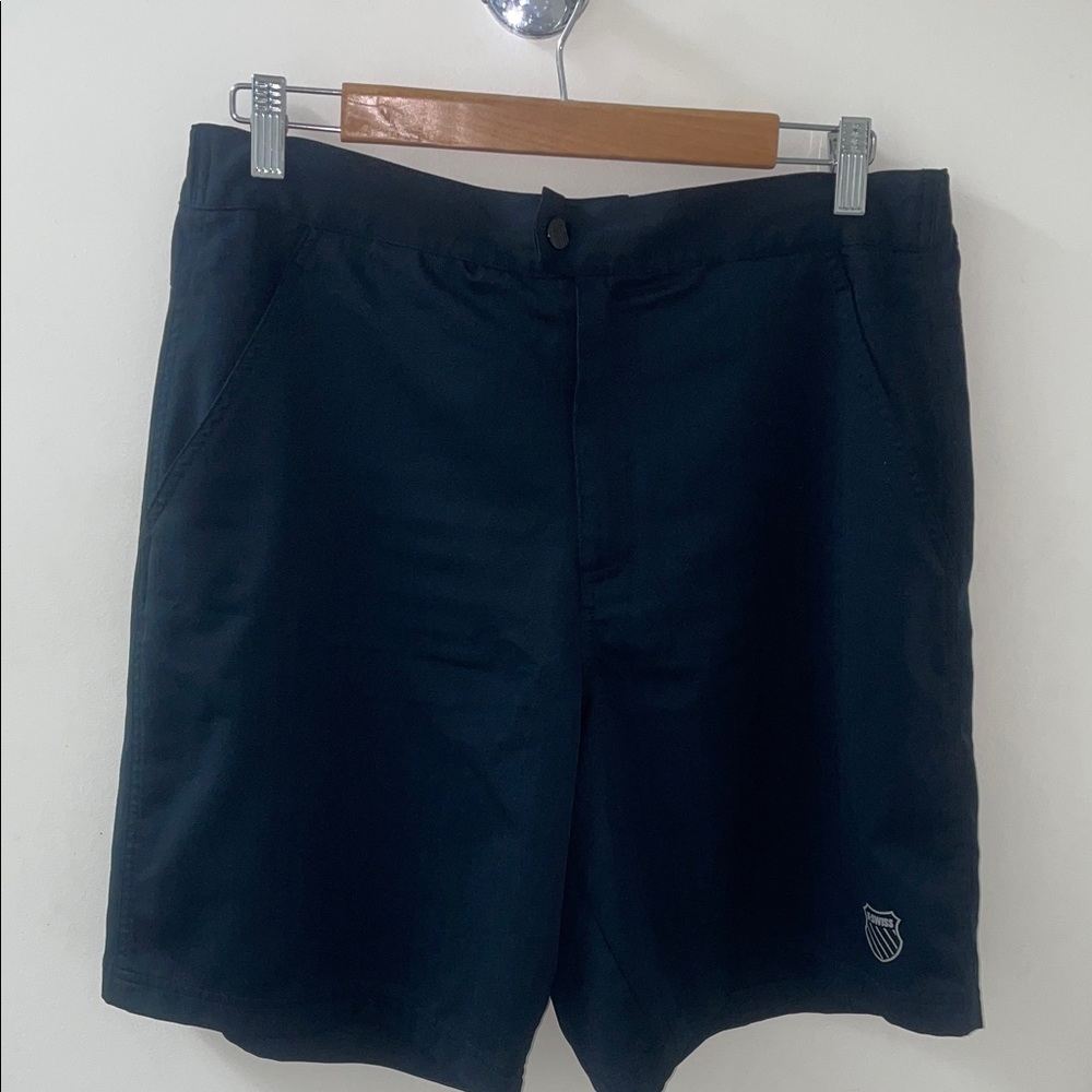 K-Swiss Men's Black Tennis Shorts